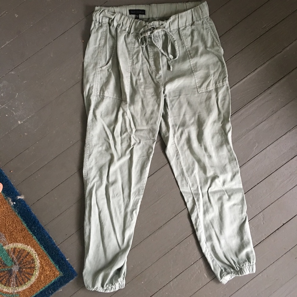 Sactuary light olive green beach pants